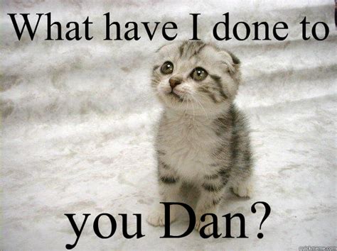 What Have I Done To You Dan Dan Meme Quickmeme