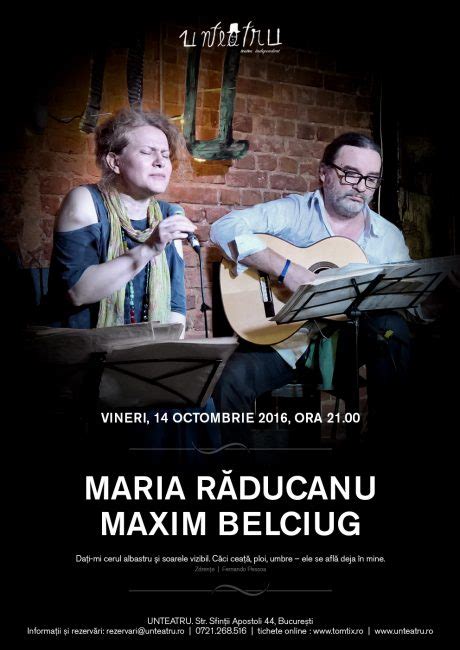 Maria Răducanu şi Maxim Belciug La Unteatru Zmeu București