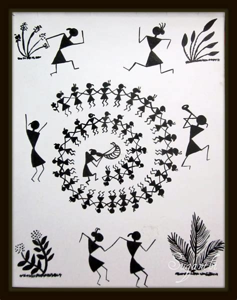 Complete Guide To Warli Painting Tutorials 4 The Crafty Angels