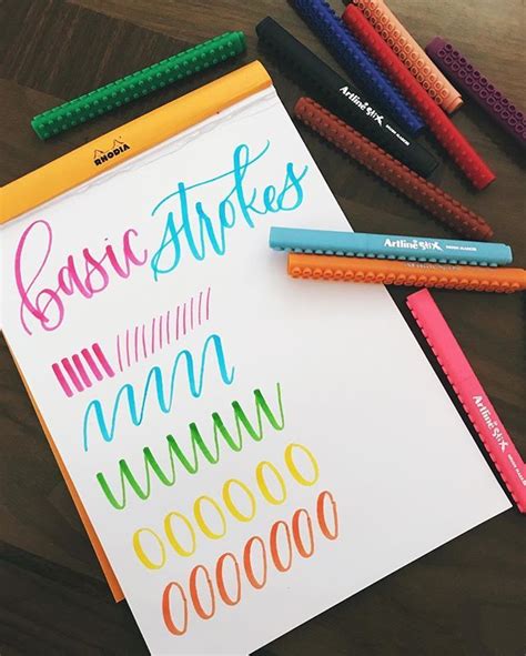 Start Lettering With Crayola Markers Brush Pen Nice Handwriting