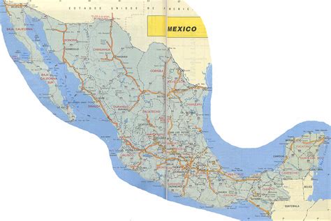 Mapa De Carreteras De Mexico