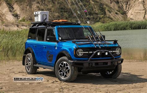 4 Door Bronco Colors Simulated On Outer Banks Fishing Guide Concept