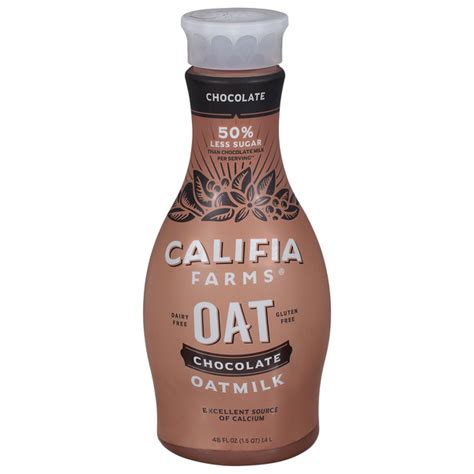 Save On Califia Farms Chocolate Oat Milk Less Sugar Order Online