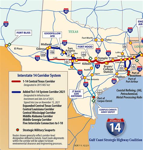 Interstate 14s Route Expands To San Angelo Midland And Odessa