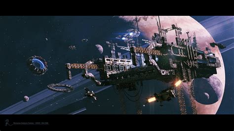 Space Station Concept By Marius Andrei Rimaginarystarships