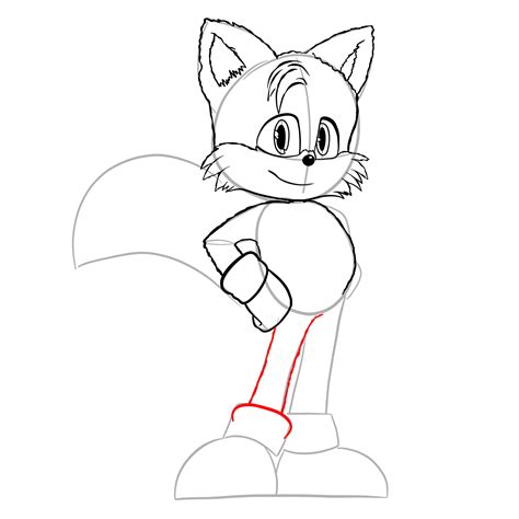 How To Draw Tails Movie Version Sketchok Easy Drawing Guides