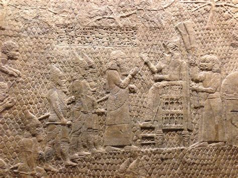 King Sennacherib On His Throne Siege Of Lachish Palace Wa Flickr