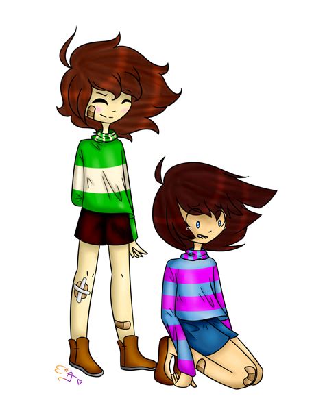 Undertale Frisk And Chara By Ettaeverything On Deviantart
