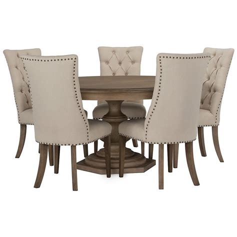 1 out of 5 stars, based on 1 reviews (1) current price: Includes: Round dining table and four upholstered chairs ...