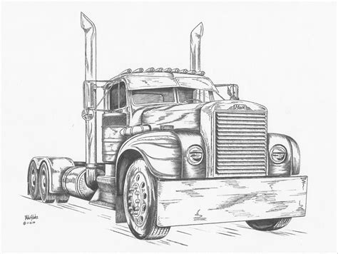 Pin by Oldwesttowing on Trucks | Truck drawing, Cool car drawings