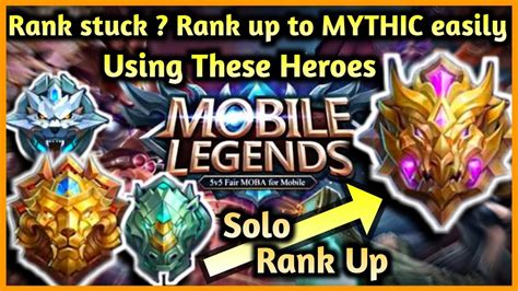 Nah gimana sih cara gb rank di mobile legend. Best Heroes to RANK Up to MYTHIC, Best Hero, SOLO RANK ...