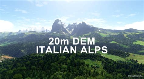 Italian Alps 20m Dem High Resolution Terrain Elevation Data From