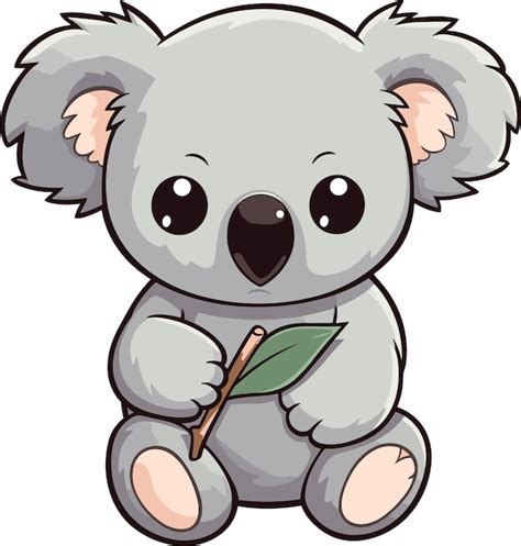 Premium Vector Vector Cute Koala Cartoon Character Illustration