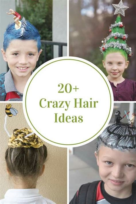 Do The Kids Have A Crazy Hair Day At School Check Out These Fun Ideas