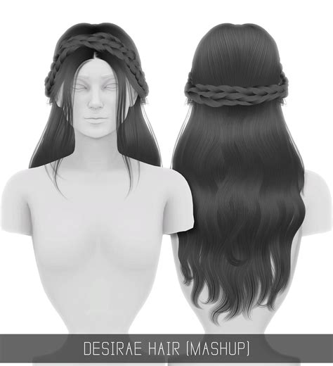 Partner site with sims 4 hairs and cc caboodle. DESIRAE HAIR (MASHUP) | Inspired By Celebrities Fashion
