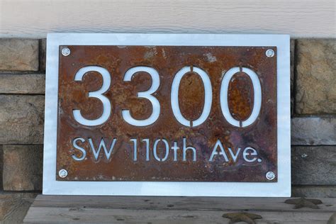Personalized House Address Number Street Name Sign 12x18 Up To 20x25