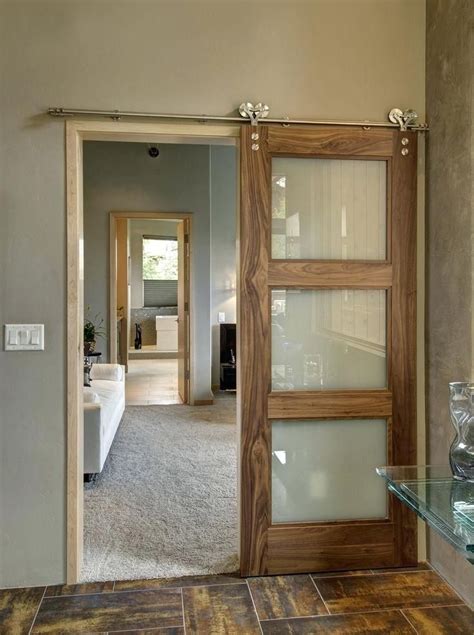 Beautiful Barn Door With Glass Sliding Barn Doors With Glass In Spectacular Home Design Ide
