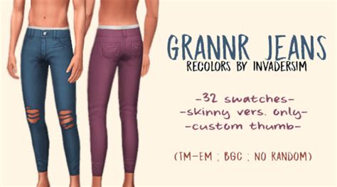 Best Sims 4 Skinny Jeans Cc Guys Girls Fandomspot Anentertainment