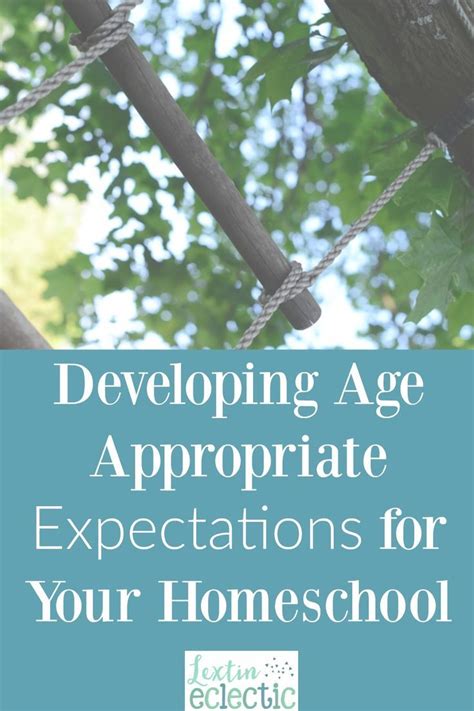 Developing Age Appropriate Expectations For Your Homeschool Lextin