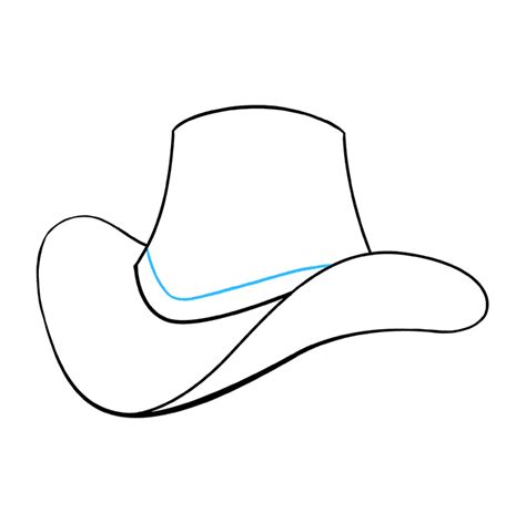 How To Draw Cowboy Hat Printable Step By Step Drawing