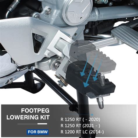 Motorcycle Driver Footrest Rider Foot Pegs Footpeg Lowering Kit Front