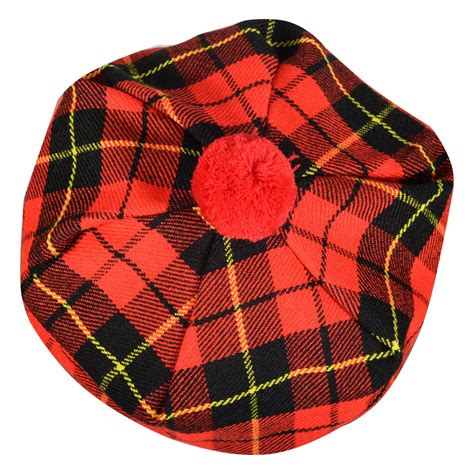 Scottish Tam O Shanter Hat Clan Tartantammy Hat Kilt Cap One Size Wallace