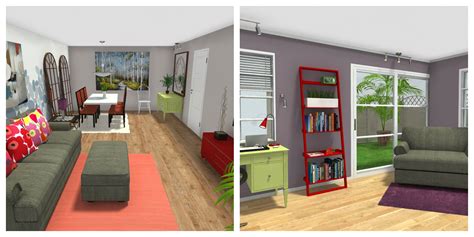 Ergebnisse können in hochauflösendem 2d und 3d, als 3d fotos, panorama ansicht oder in. Which room is more comfortable? 3D floor plans for living room and home office with hardwood ...