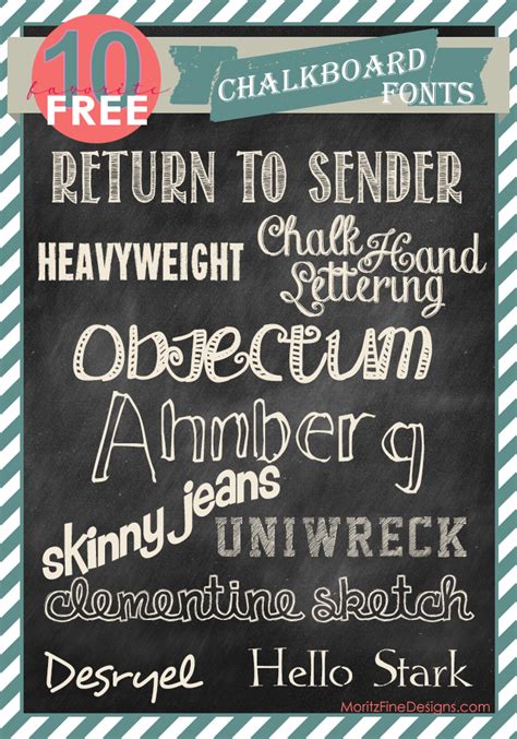 14 Fonts Free Chalkboard Printable Images Chalkboard Fonts Free And
