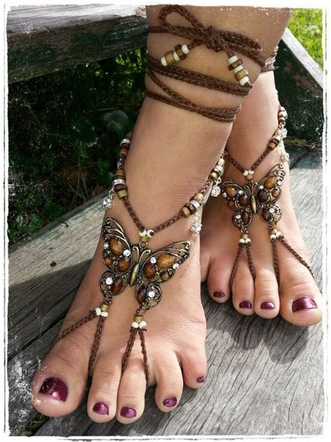 Bohemian Barefoot Sandals Just Trendy Girls In 2021 Bare Foot