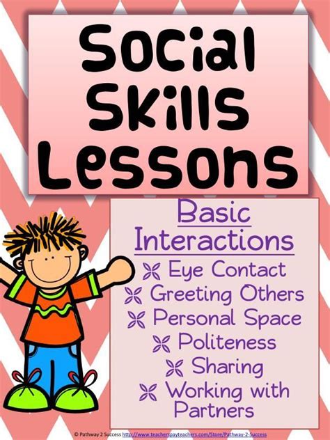 Social Skills Lessons And Worksheets For Basic Interactions Distance