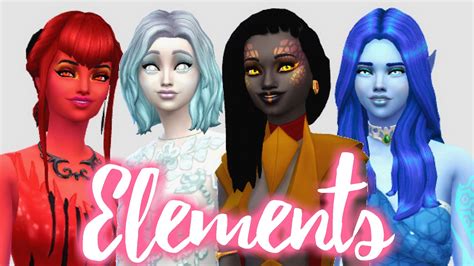 The Sims 4 Elements Create A Sim Youtube
