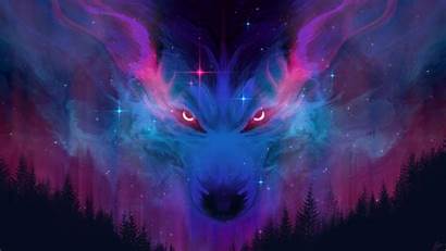 Wolf Cosmic Wallpapers 4k Desktop Screen Mobile