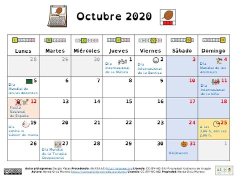 Calendario Escolar Adaptado Con Pictogramas Pictofacile The My XXX