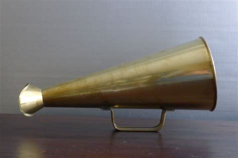Now Hear This Rare Antique Brass Megaphone By Brightwoodlane