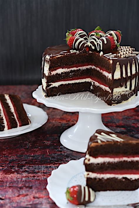 Erdbeer- Schoko - Torte mit Mascarpone- Creme