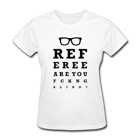 only4u funny t shirts women s crew neck fashion short blind referee funny eye test t shirts for