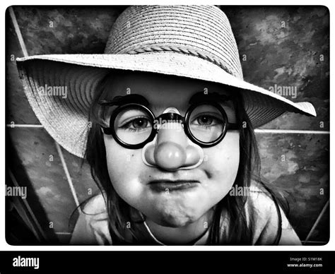 Little Girl In Disguise Stock Photo Alamy