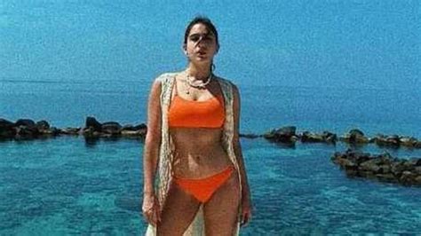 Sara Ali Khan Gives Fans Daily Dose Of Vitamin Sea In Orange Bikini Fashion Trends Hindustan