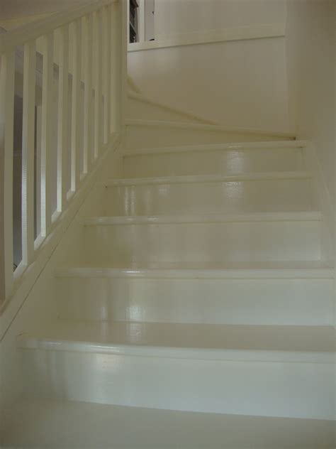 White Painted Timber Stairs Paint Me White
