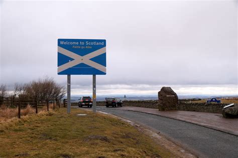 The Scottish Border At Carter Bar © Mike Pennington Cc By Sa20