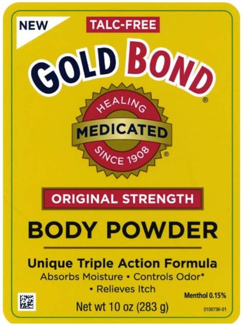 Ndc 41167 0110 Gold Bond Medicated Original Strength Body Powder
