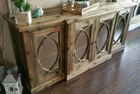 Yes, it depends on your project and personal preference. gorgeous four mirrored doors new, rustic console cabinet ...