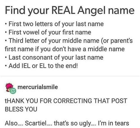 Whats Your Angel Name Supernatural Amino