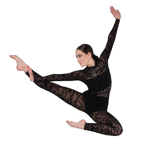 Fracture 20619 Contemporary Dance Costumes Solo Dance Costumes Black Dance Costumes