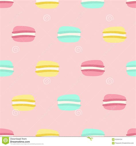Seamless Macaron Pattern Stock Vector Illustration Of Stylish 63494154