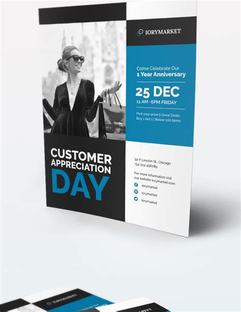 Customer Appreciation Flyer Template In Psd Publisher Word Indesign