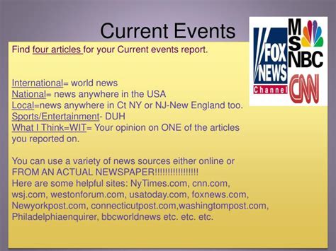 Ppt Current Events Powerpoint Presentation Free Download Id5845235