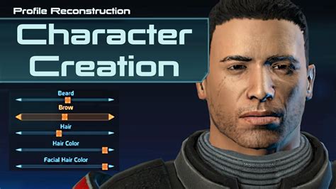 Mass Effect 1 Character Creation Origin Psychological Profile And