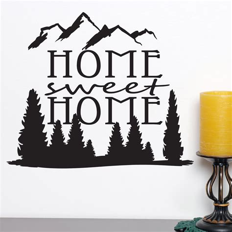 I love my new wall art for my apartment! Home Sweet Home Quote Wall Sticker - World of Wall Stickers