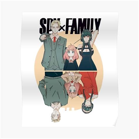 Póster Anime De La Familia Spyx Familia Espía X Anime Espía X Familia De Mr Bip Redbubble